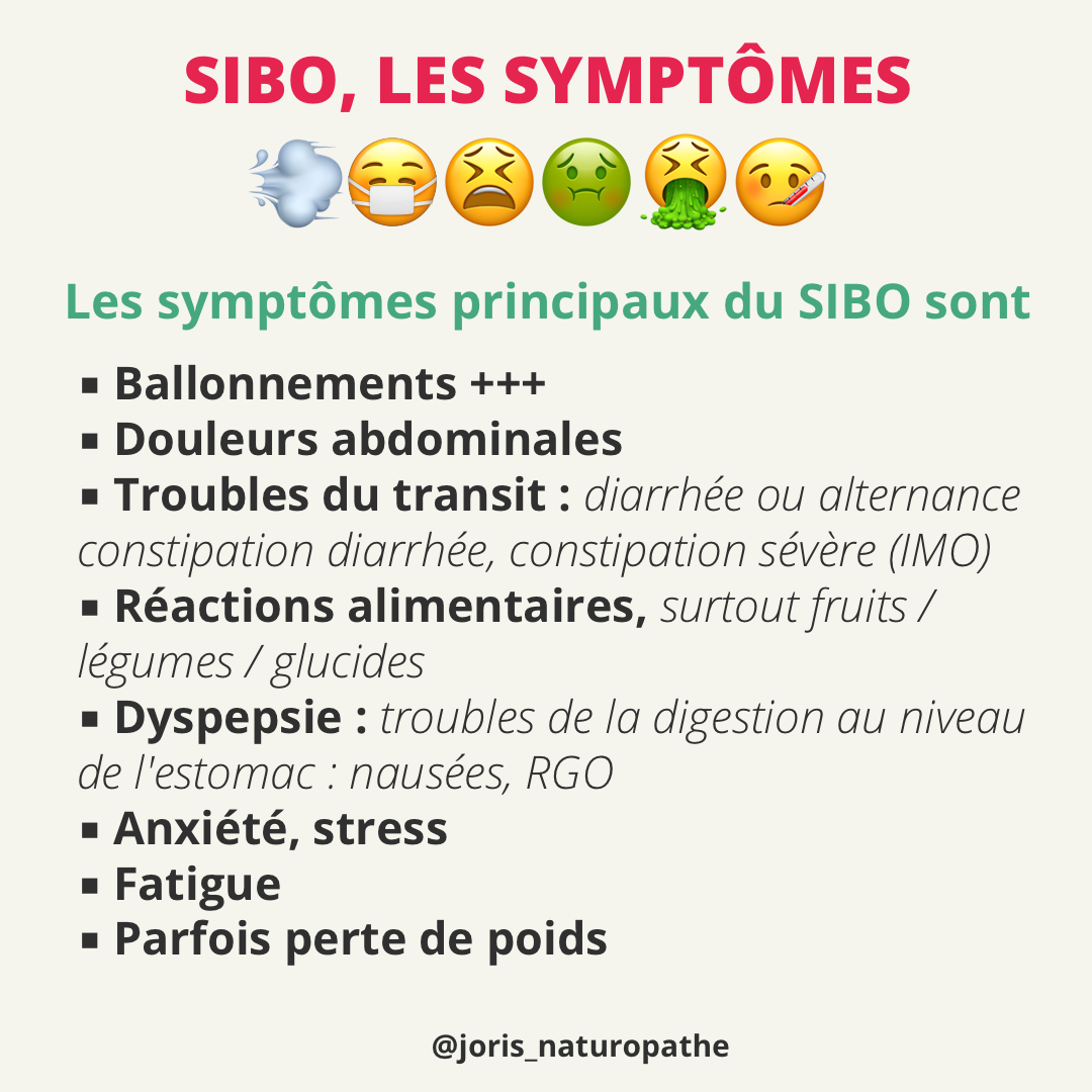 symptômes du SIBO